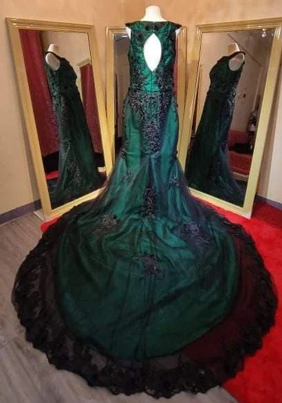 Green 2025 reception dress